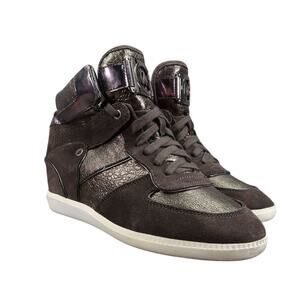 Michael Kors Shoes Womens 10 Sneakers Fashion Lifestyle Hidden Wedge Leather Mid